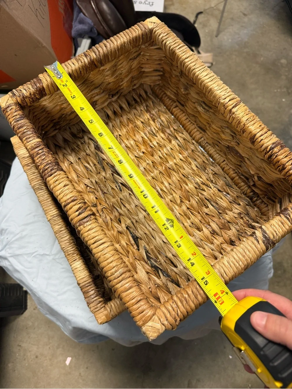Woven Natural Seagrass Storage Basket - Set of 2